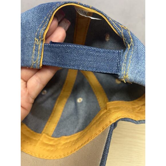 Madd Hatter Womens Cross Rhinestone Blings Hat Blue Adjustable - Picture 9 of 10